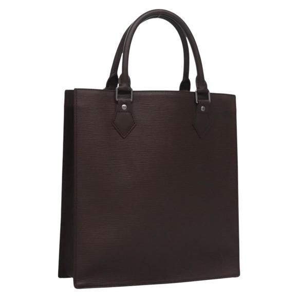 LOUIS VUITTON Epi Sac Plat PM Hand Bag Mocha M5274D LV Auth EC867 - Picture 1 of 16